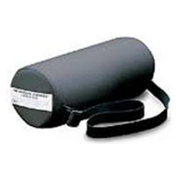 Roll Positioning Full Round Lumbar Black Cotton/Polyester Cover Firm Ea