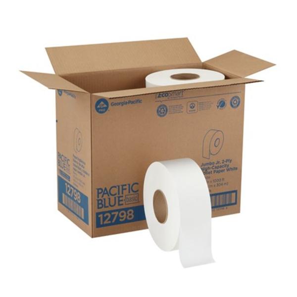 Toilet Tissue Pacific Blue Basic White 2 Ply 8Rl/Ca