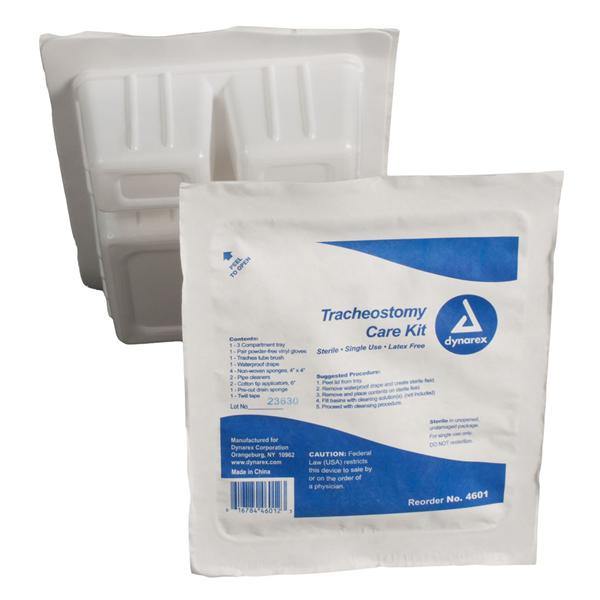 Tray Tracheostomy Care With Vinyl Gloves/Cleaning Brush LF Sterile 20/Ca