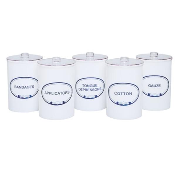Jar Sundry Set 5/Set Opaque Plastic Ea