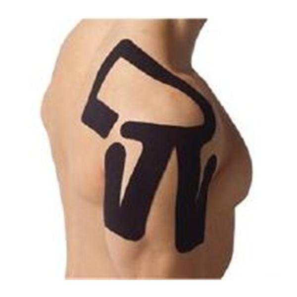 Tape Kinesiology SpiderTech 100% Cotton/Poly Acrylic Pre Cut Adhs Black 10/Bx