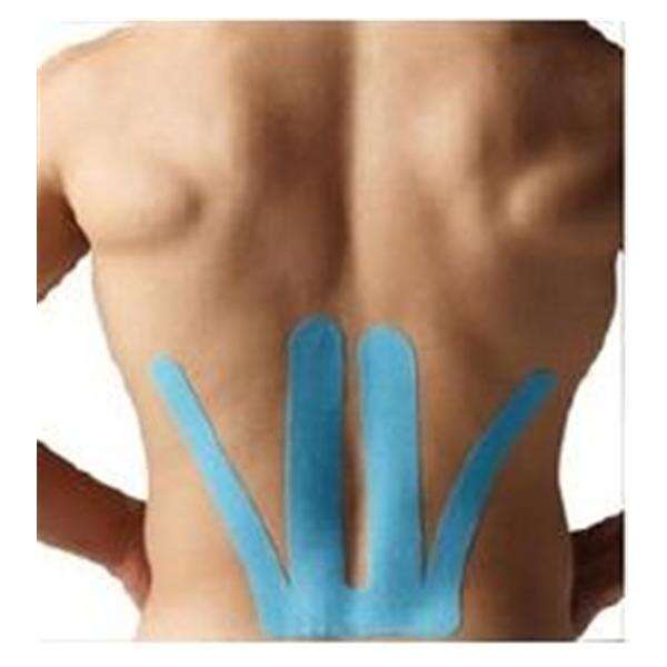 Tape Kinesiology SpiderTech 100% Cotton/Poly Acrylic Pre Cut Adhesive Blue 10/Bx