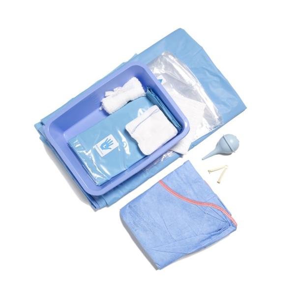 Pack Obstetrical III With Syringe/Clear Setup Cover Drape LF Sterile 8/Ca
