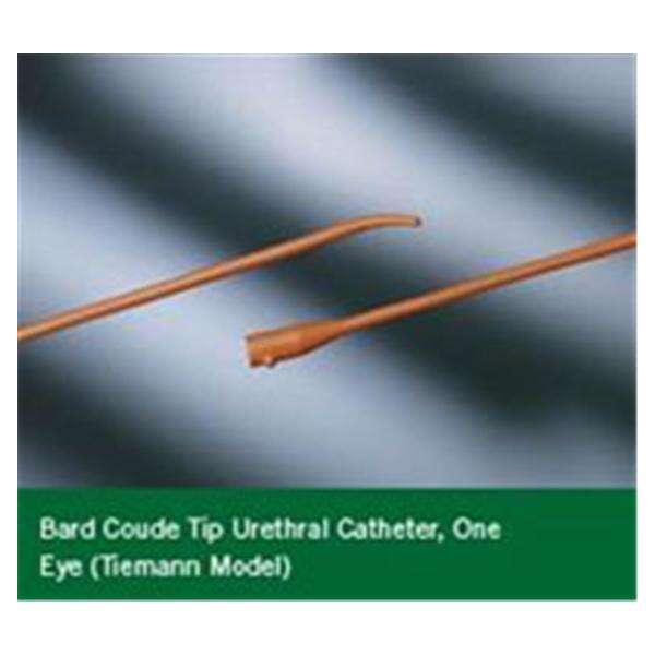 Catheter Intermittent 18Fr Coude Olive Tip Rubber 16