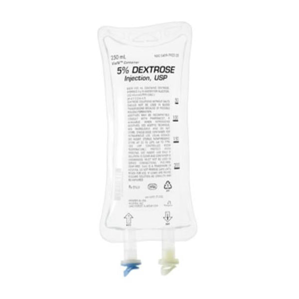Dex 5/H2O Injection Solution 250 PF/DEHPfr Strl Flx Bg Cntnr 24/Ca