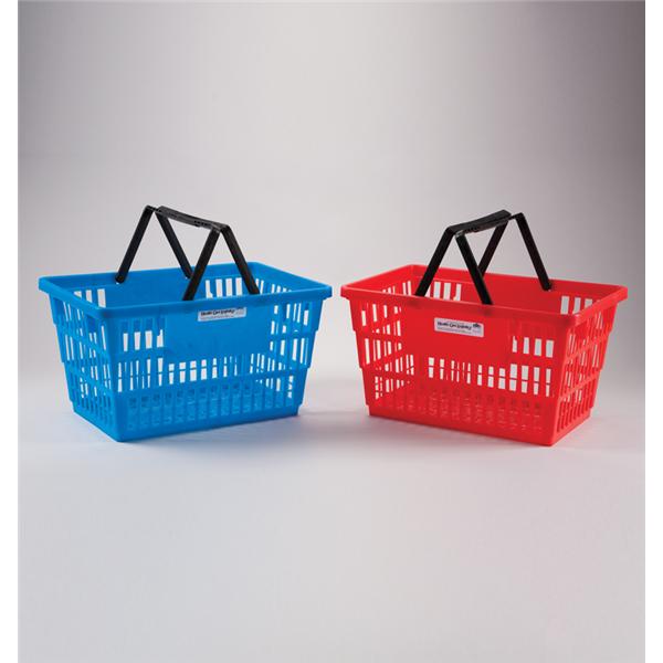 Basket Tote Plastic/Fiberglass/Nylon No Lid Blue Rectangle Each