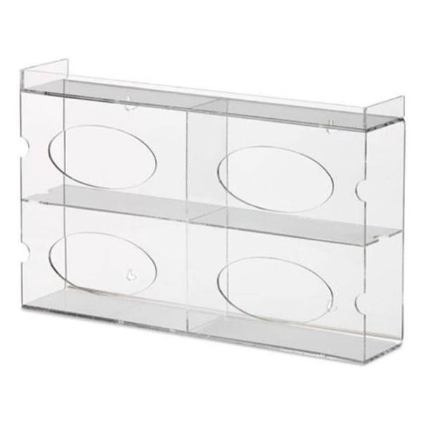Glove Box Holder Acrylic Quad Clear Side Loading Ea