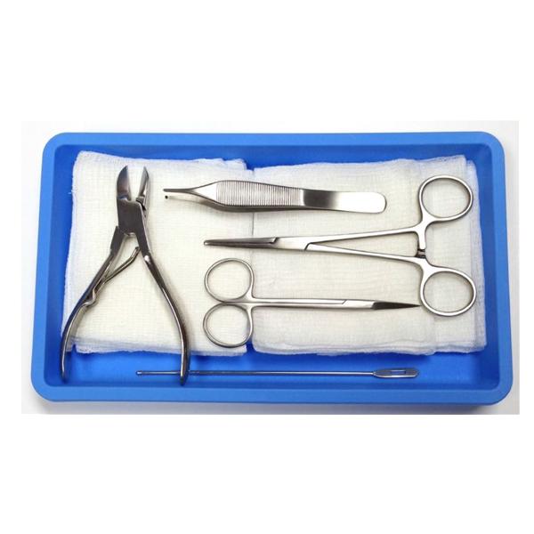 Tray Nail Removal Toe With Gauze/Adson Forcep 1x2 Teeth Sterile 5/Bx