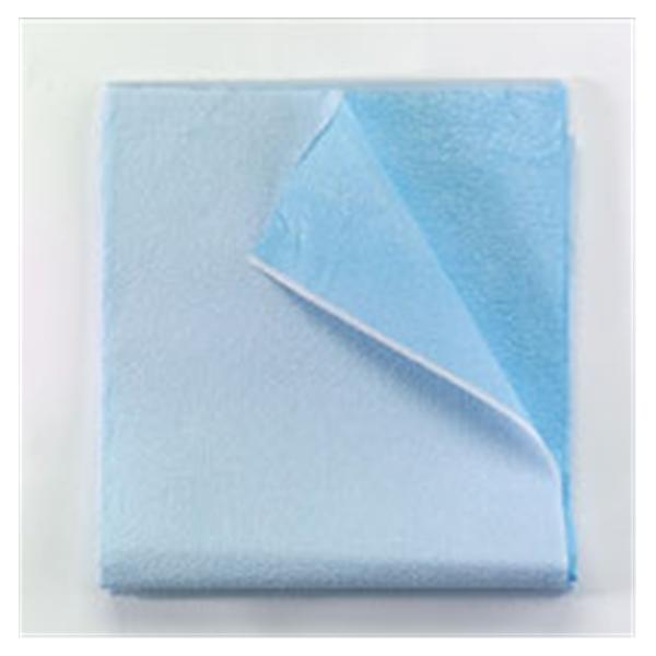 Drape Sheet 40 in x 48 in Blue 2 Ply Tissue / Poly Back 100/Ca