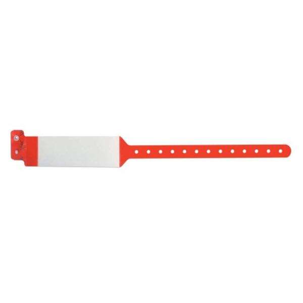 Wristband Identification Polyester Red Adult 500/Box