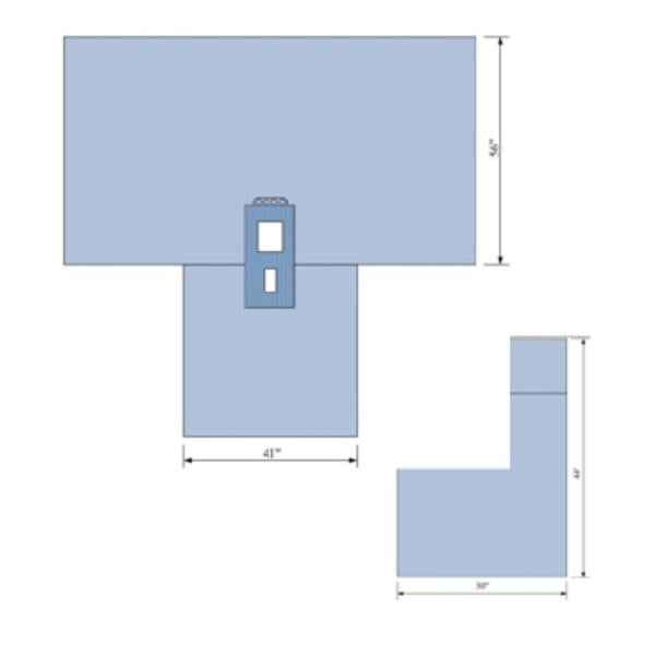 Pack Drape Abdominal With Laparoscopy T Drape/Towel 10/Ca