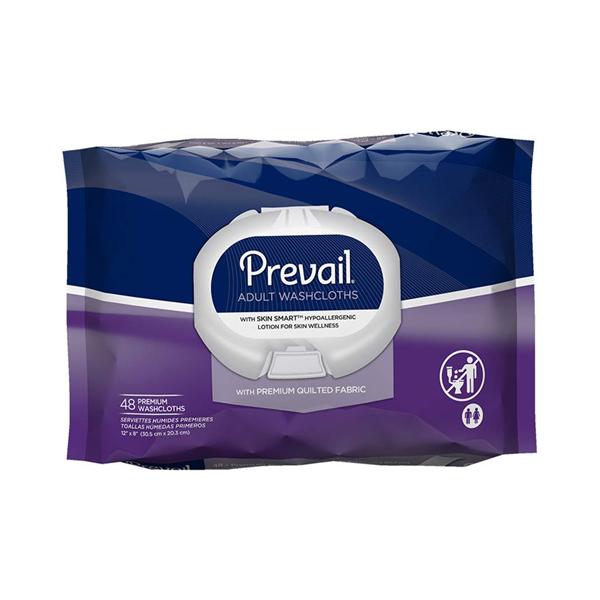 Washcloth Wet Prevail 12 in x 8 in 12x48/Ca