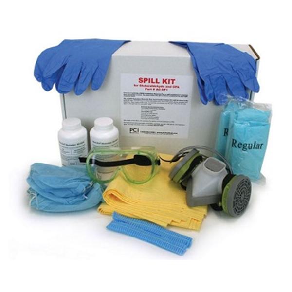 Kit Spl W/ Glute Ot Ntrlzr/Rsprtr/Shoe Cvr/Ggls/4 Abs Mats/Bckt/Glv/Gwn/Cp Each