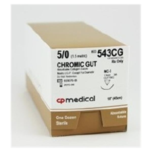 Suture 5-0 Chromic Gut NC-3 Undyed 18