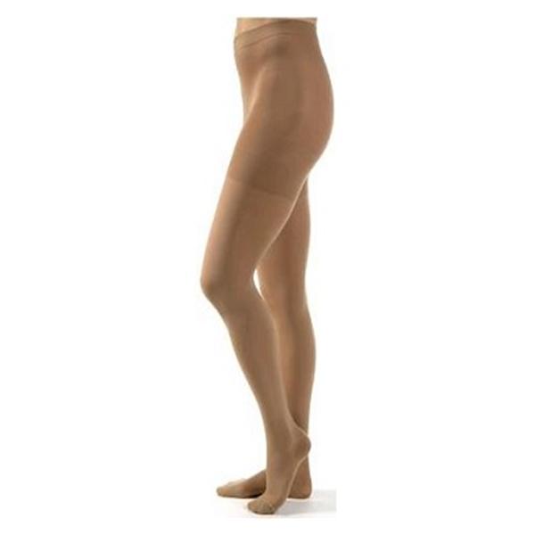 Pantyhose Compression Relief Waist High Closed Toe Medium Beige 1/Pr