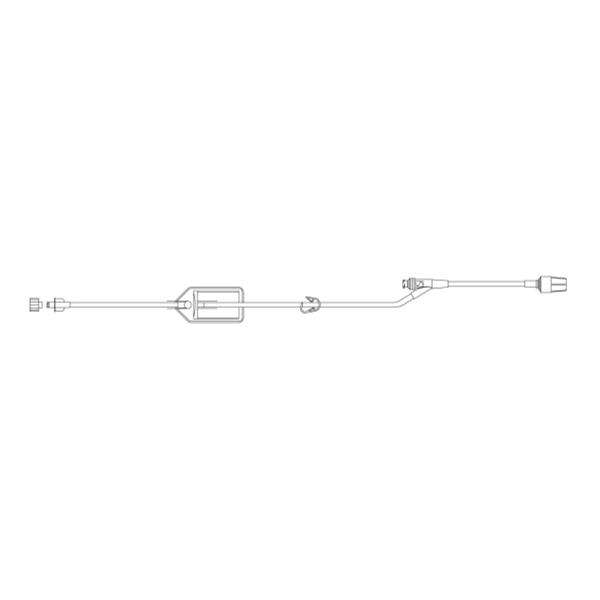 IV Extension Set SmartSite Ndls 19 SmrtSt Inj Sts Spin Male Luer Lock 100/Ca