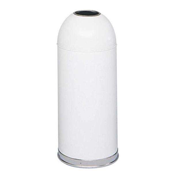 Can Trash Pwd Ct Stl 15gal Open Dome/Gasket Lid 6