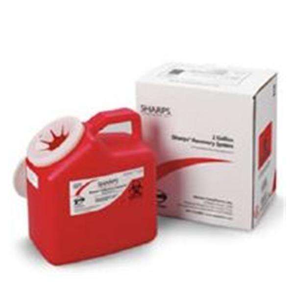 Mailer System Sharps 2gal Plastic Red Each