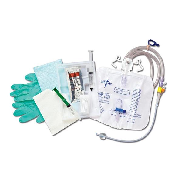 Tray Foley Catheter 16Fr 1cc 100% Silicone 10/Ca