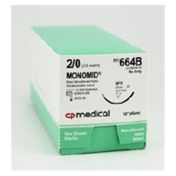 Suture 2-0 Nylon NFS Monomid Black 18