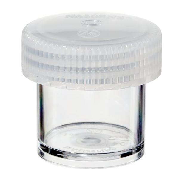 Jar Storage 1oz White/Clear Polycarbonate Clear Screw Lid 4/Pk