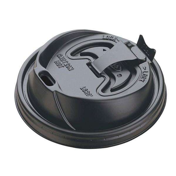 Lid Cup Dart Plastic Black 1000/Ca