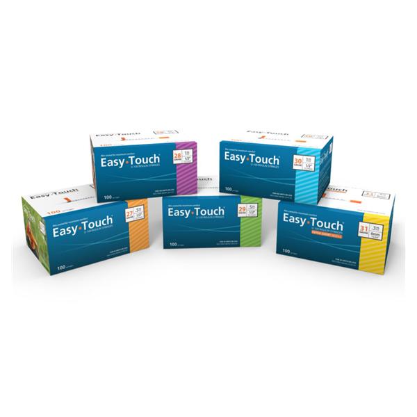 Syringe/Needle 1cc Attached Fx Ndl 31gx5/16 EasyTouch Insulin Cnvntnl 100/Bx, 5 BX/CA