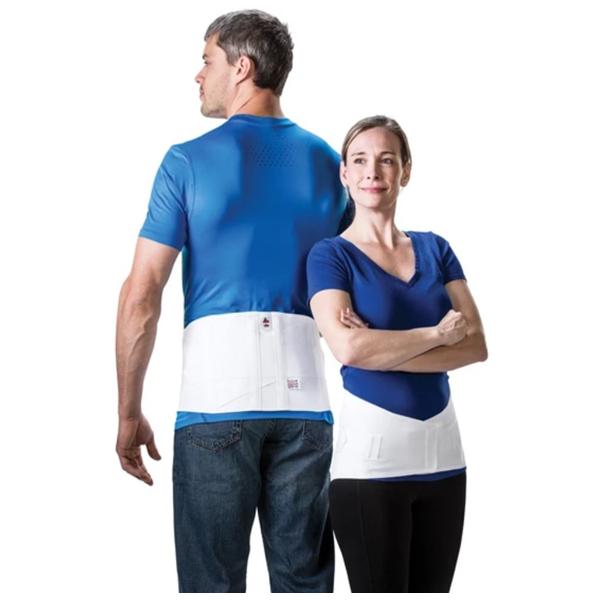Support Compression Criss-Cross Lumbar Sacral Elastic White Size 9