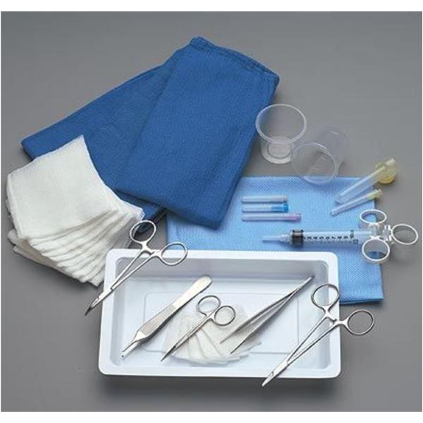 Tray Laceration Face With Adson Tissue Forceps/Syringe 10-Ca