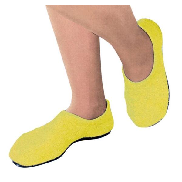 Slippers Pillow Paws Lemon Small 5-7 48Pr/Ca