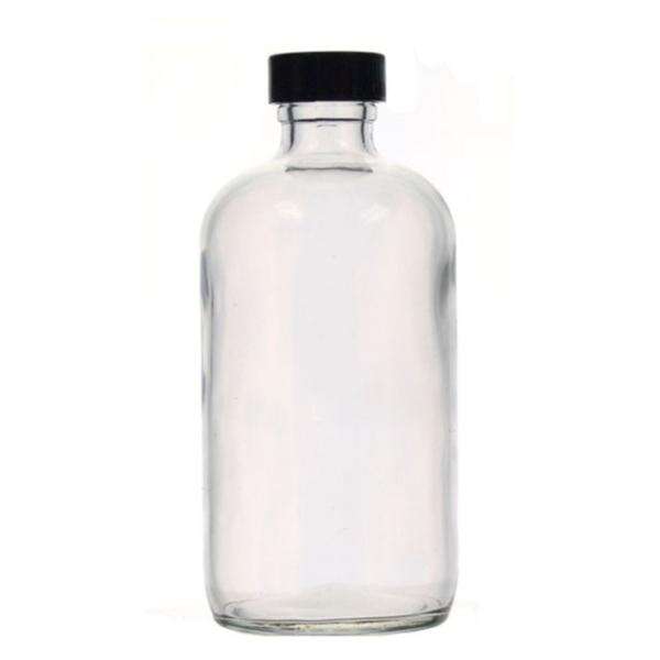 Bottle General Purpose 8oz Clear Glass Cap Closure With Caps Attached 12/Bx