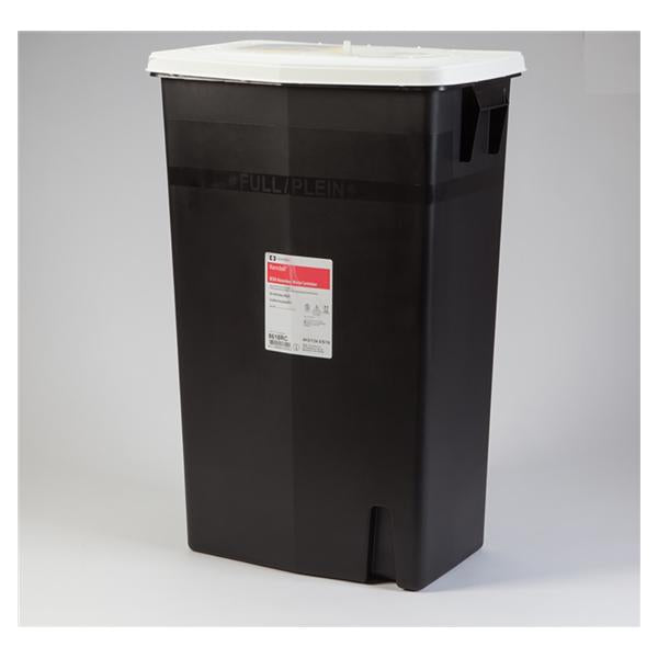 Container Biohazard Plastic 18gal Black Each