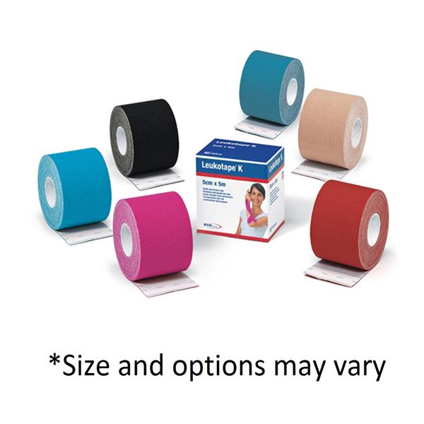 Tape Athletic Leukotape K Rayon 2X5.4yds Red 5/Pk