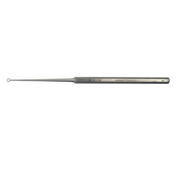 Curette Ear Buck Size 1 Blunt Tip Straight Stainless Steel Ea