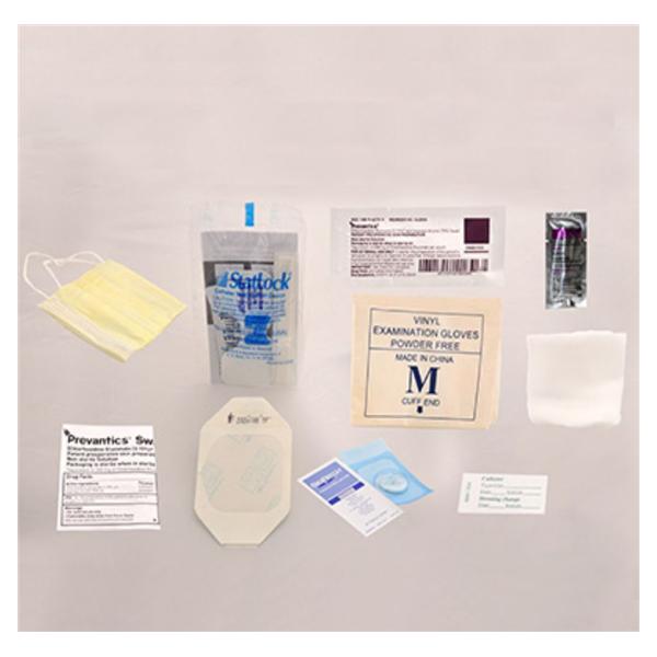 Kit Dressing Change CVC With Vinyl Gloves/Prevantics Swabstick LF Sterile 30/Bx