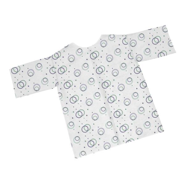 Patient Gown Purple / Green Polyester 100/Ca