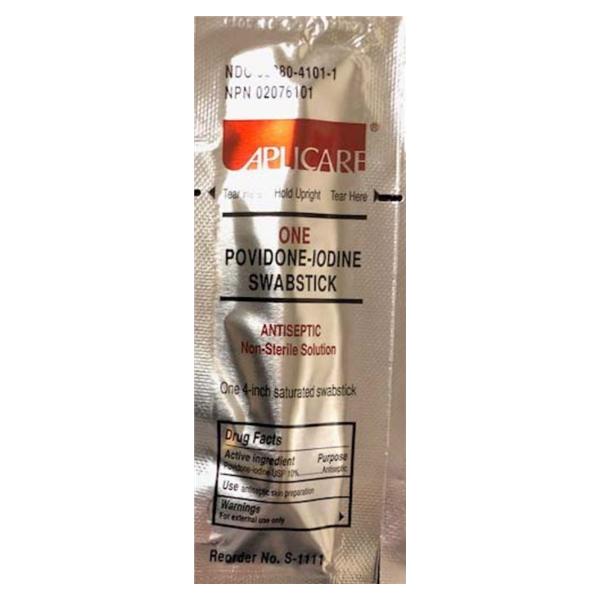 Swabstick Surgical Prep Aplicare Povidone Iodine 10% 1's 50/Bx, 10 BX/CA
