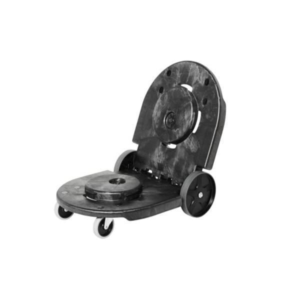 Dolly Tandem Brute Plastic Black Round Ea
