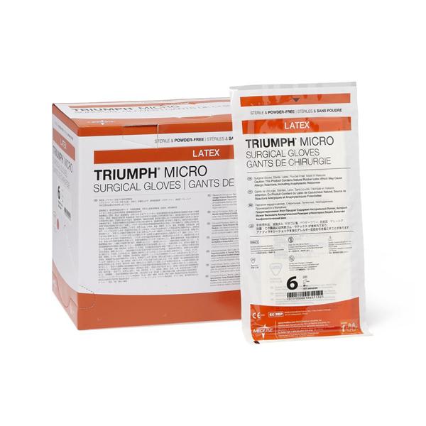 Gloves Surgical Triumph Powder-Free Latex 6 Sterile 400/Ca