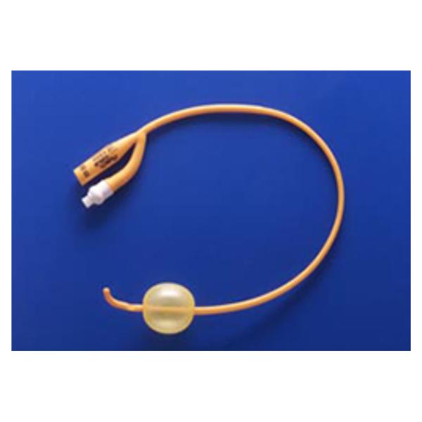 Catheter Urological Pure Gold 18Fr 30cc Cde Silicone Coated Latex 2-Way 16 10/Bx