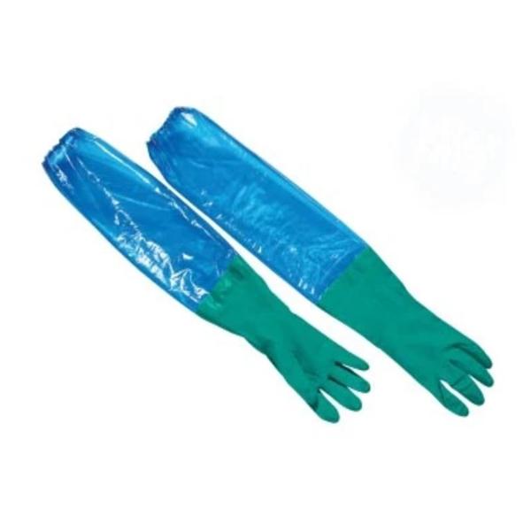 Gloves Exam Powder-Free Nitrile Latex-Free 28 in Medium Blue / Green 50Pr/Ca