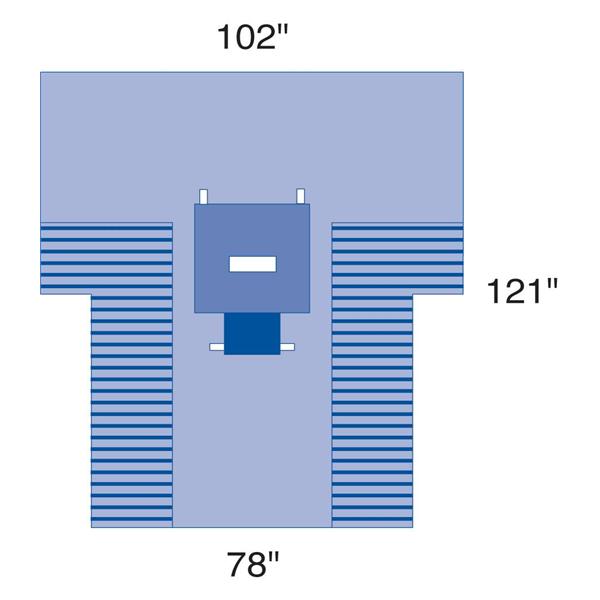 Pack Laparotomy Transverse Eclipse With Nonreinforced Gown LF Sterile 4/Ca