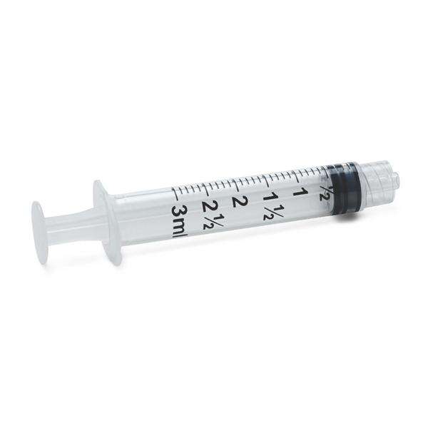 Syringe 3mL Individually Packaged Luer Lock 800/Ca