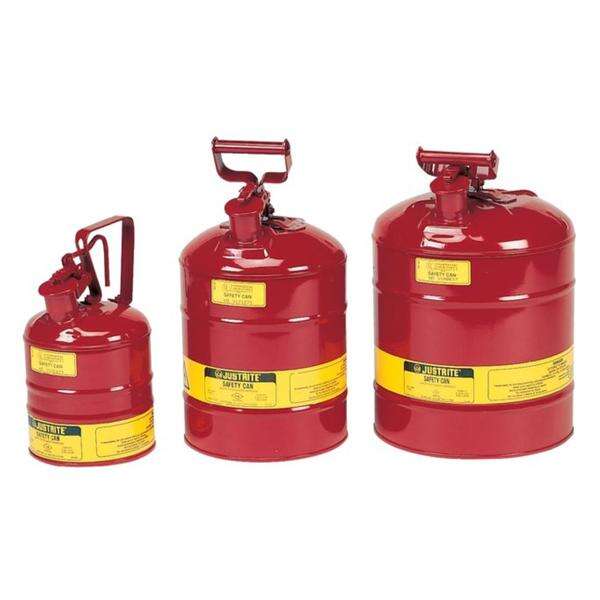 Can Safety Justrite Steel 2gal Lid Red Round Each