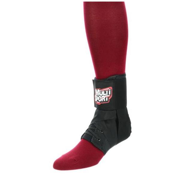 Brace Sports Ankle Ballistic Nylon Black Large Ea