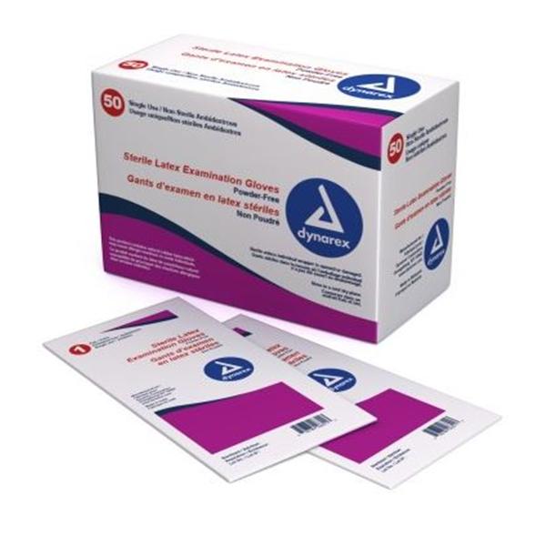 Gloves Exam Powder-Free Latex 9 in Medium Sterile Ivory 400Pr/Ca