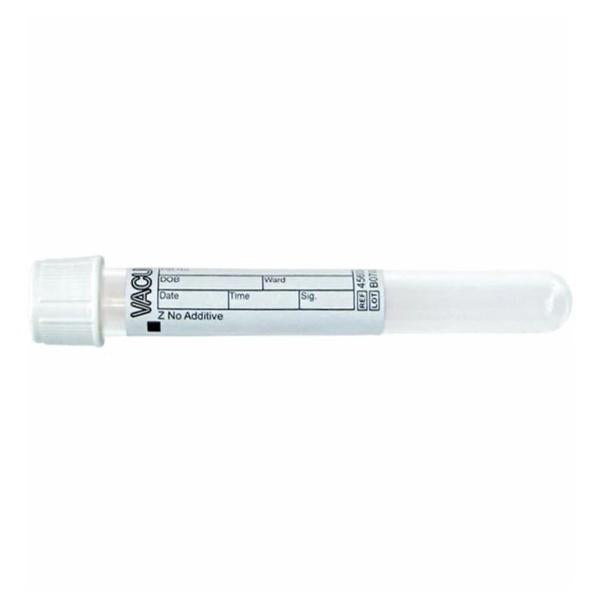 Tube Venous Blood Collection Vacuette 6mL 13x100 Plstc AdtvFr Wht/Blk 50/Package, 24 PK/CA