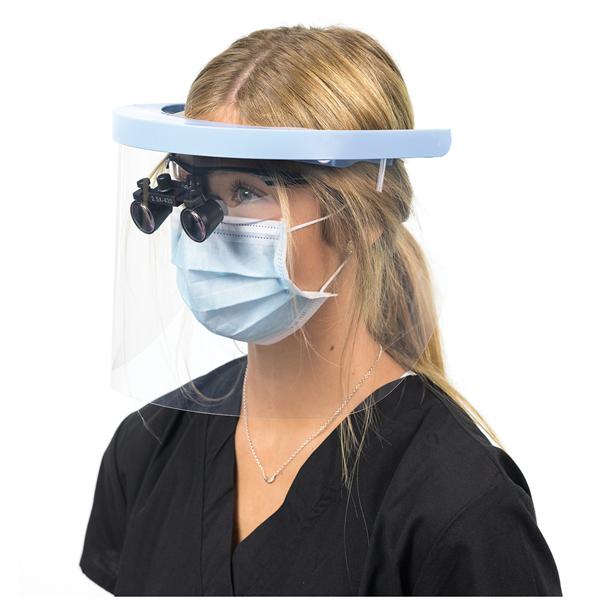 Face Shield Reusable Gilero Individually Wrapped On Sz Adj Aqu W/ 2.3 Vsr 10/Bx