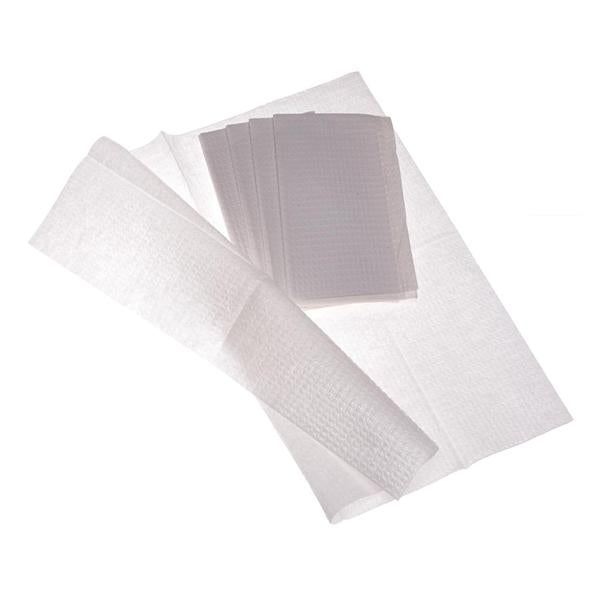 Towel Professional 17 in x 19 in White 2 Ply Tissue / Poly 500/Case