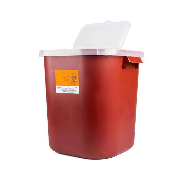 Container Sharps 8gal X-Large Polypropylene Red/Black Ea, 10 EA/CA